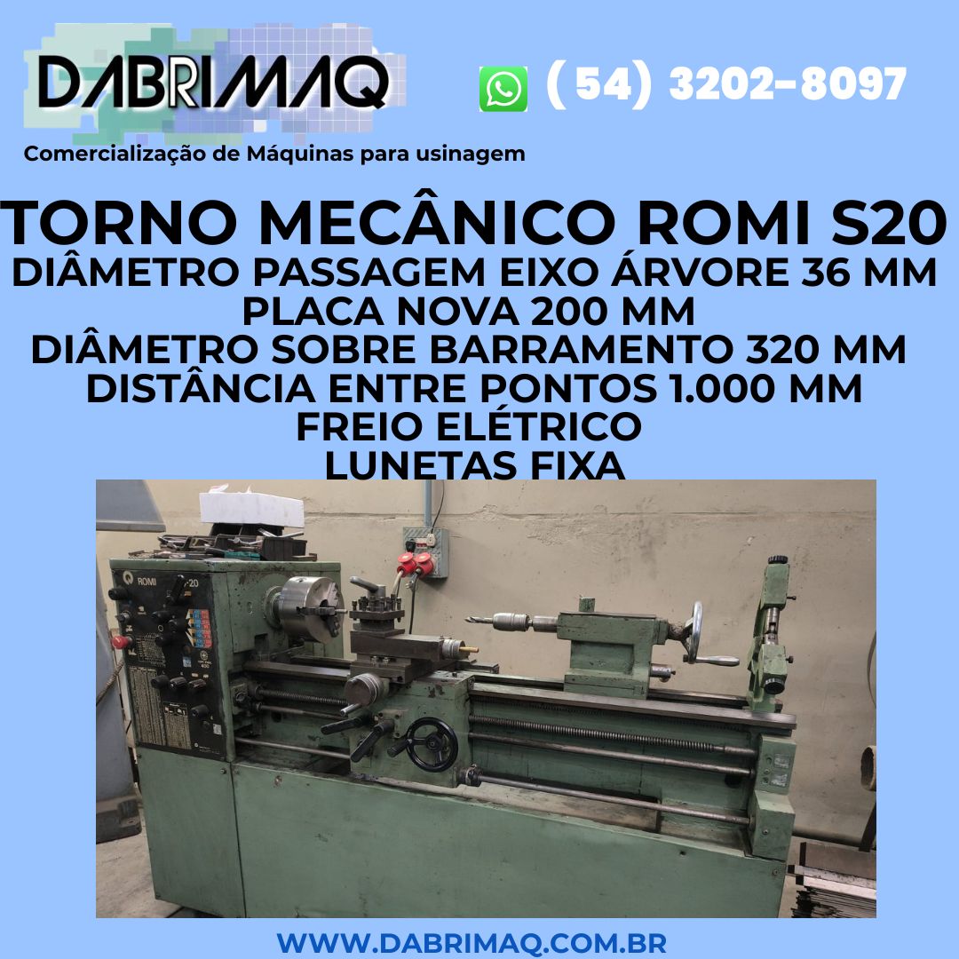 Torno Mecânico Romi S20