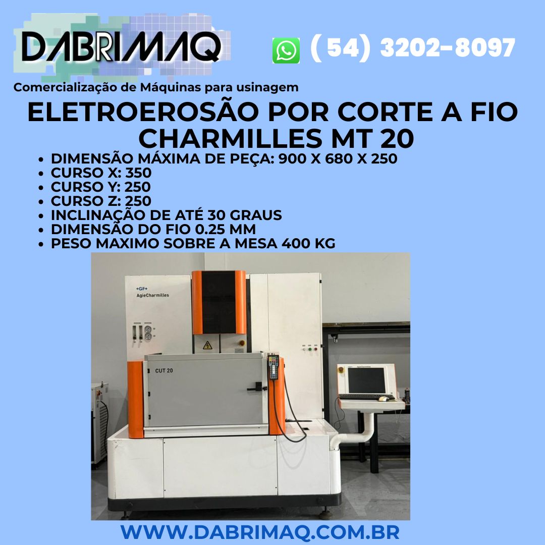 Eletroerosão por corte a fio Charmilles Cut 20