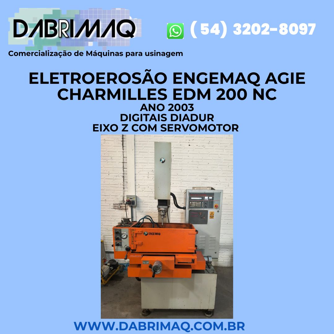 Eletroerosão Engemaq Agie Charmilles EDM 200 NC