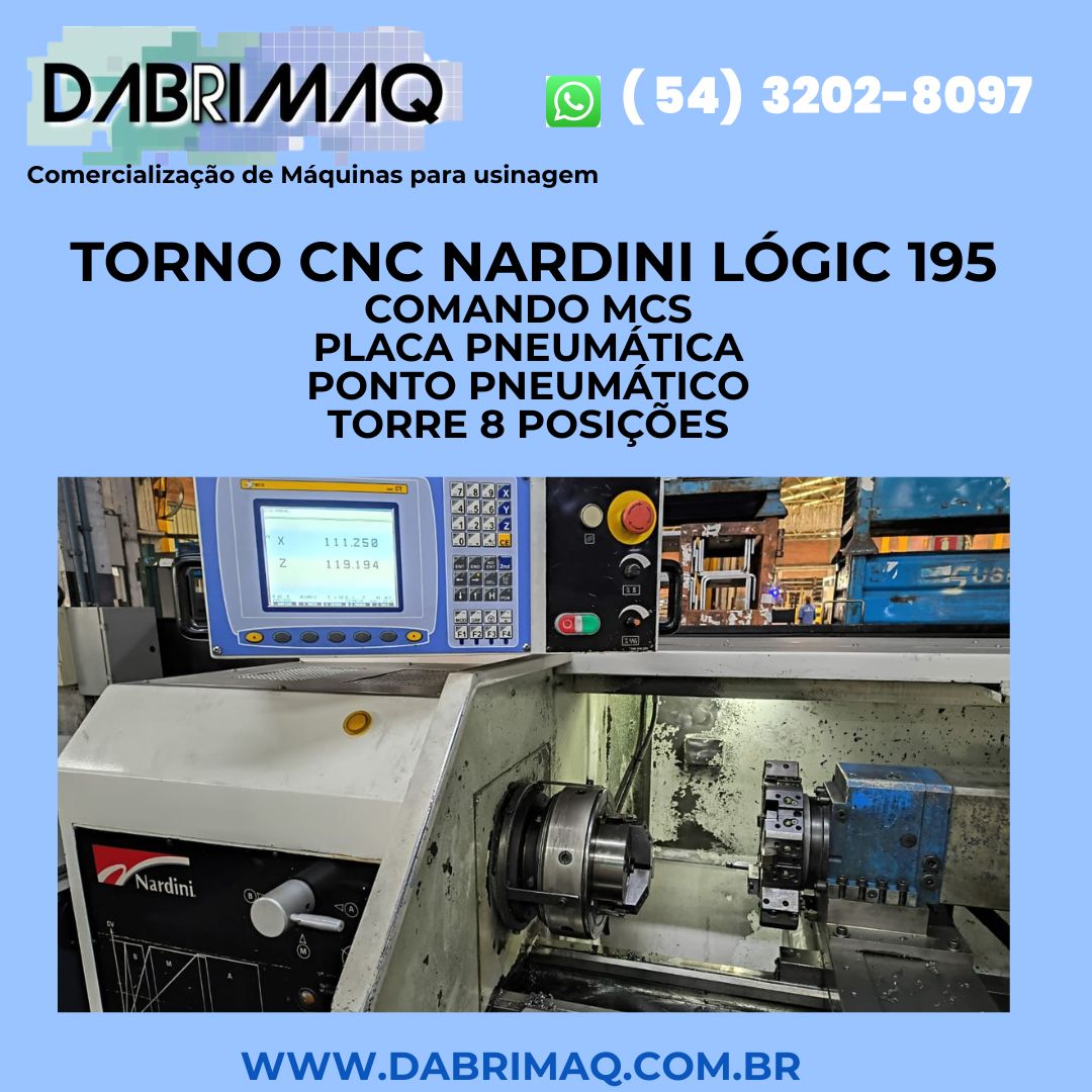 Torno CNC Nardini Lógic 195