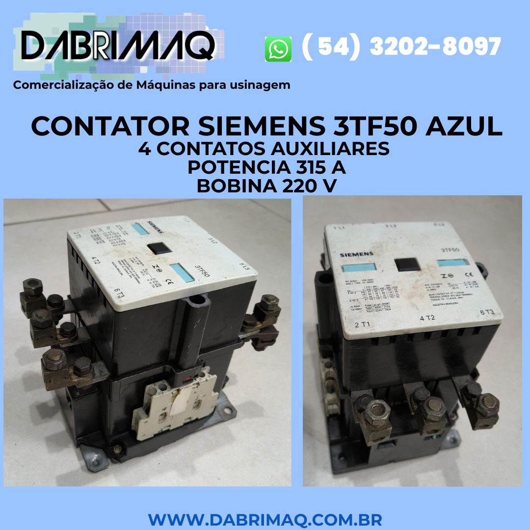 Contator Siemens 3TF50