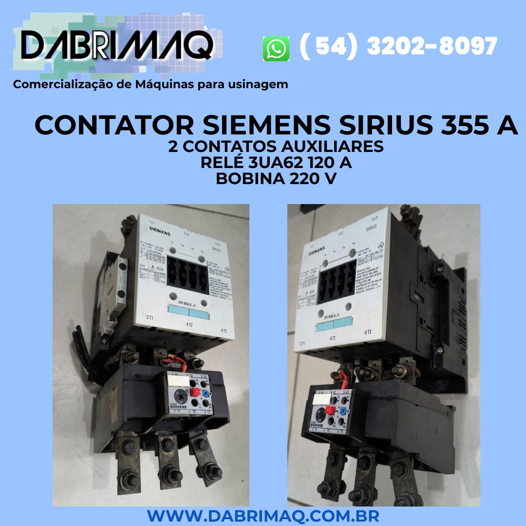 Contator Siemens Sirius 355 A