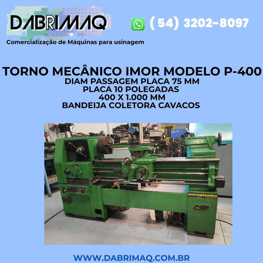 Torno Mecânico Imor Modelo P-400